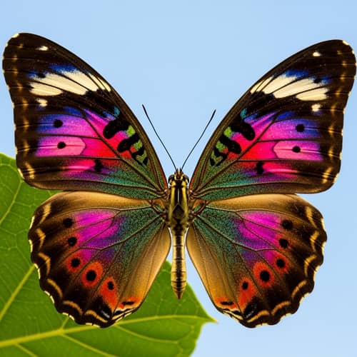 Vibrant Large Colorful Butterfly Image