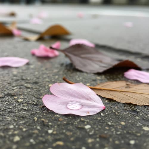 Emotion of Fallen Petals - Captivating Visuals