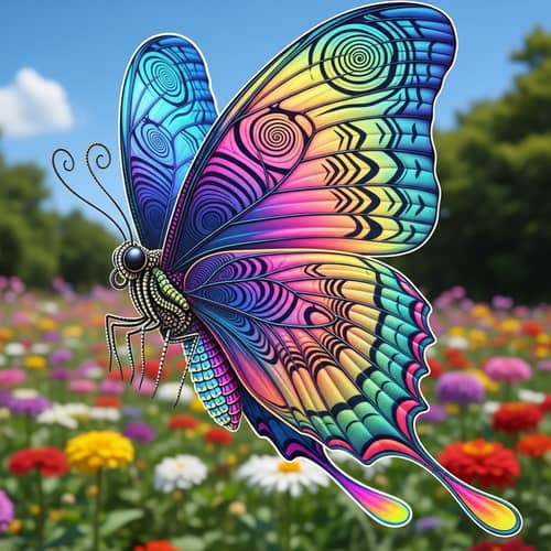 Stunning New Butterfly with Vibrant Iridescent Wings