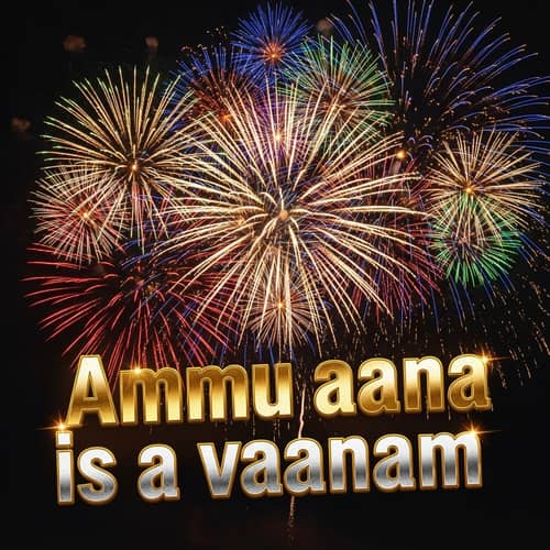 Ammu Aana is a Vaanam - Spectacle of Fireworks Poster