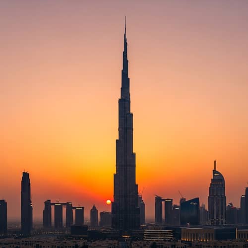 Sunset Majesty at Burj Khalifa