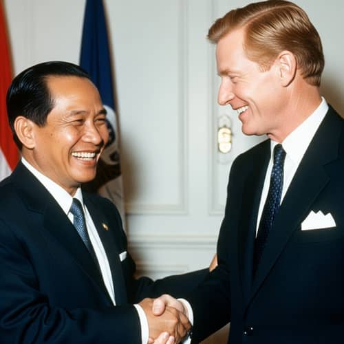 Historic Meeting of Two 20th-Century Politicians
