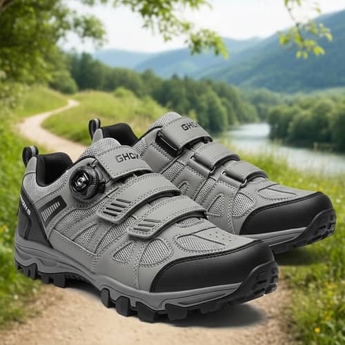 Unisex Cycling Shoes with Lock-Clasp Mechanism | Leisure Design