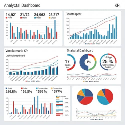 Data Visualization Dashboard with KPI Charts and Metrics