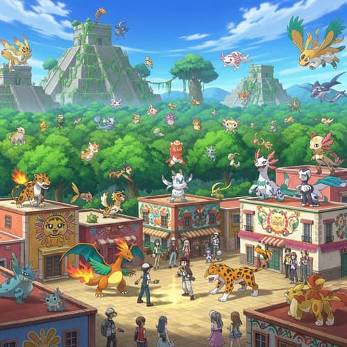 Pokémon Region Inspired by Mexican Cultural and Geographical Features