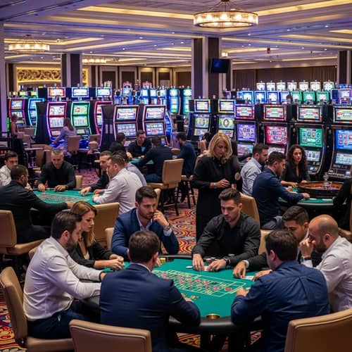Luxurious Casino Experience with Diverse Gamers | Thrilling Games