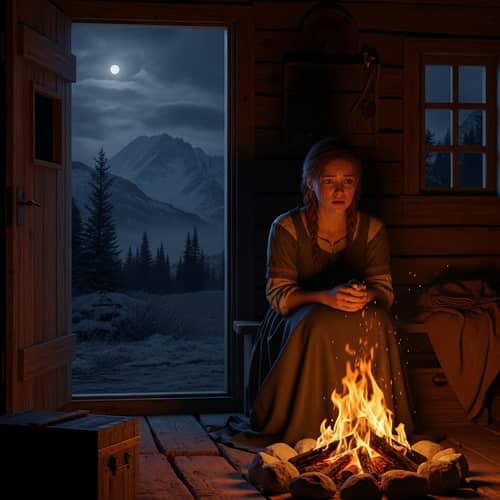 Distressed Woman Searching for Missing Partner | Baroque Style Painting