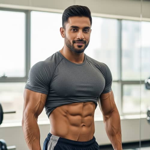 Robust South Asian Man | 1.76m Tall | Fitness & Health Lifestyle