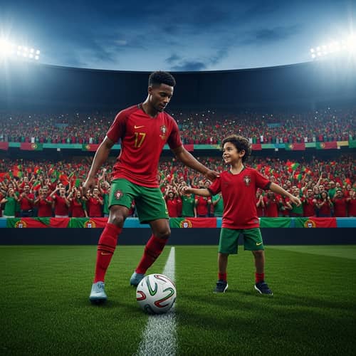 CR7 & Son Playing for Portugal: Heartfelt Soccer Game