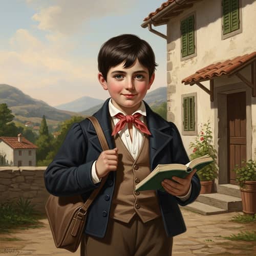 Italian boy at 9 - 19th Century Portrait