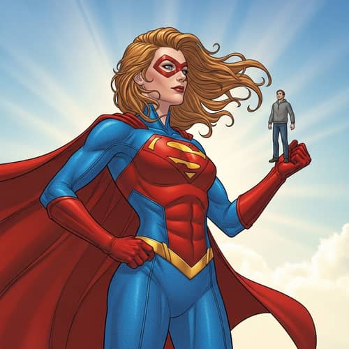 Empowering Superheroine - Protecting the Weak