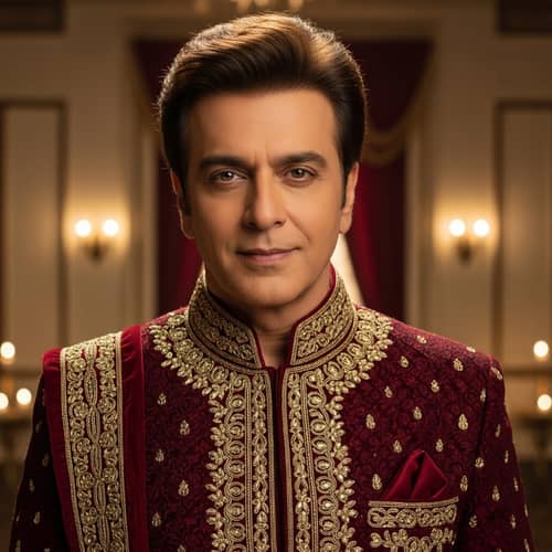 Charming Bollywood Actor in Indian Sherwani | Classic Setting