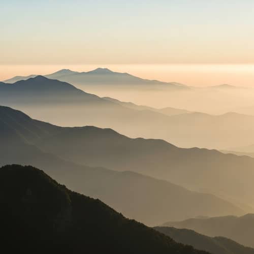 Serene Mountain Range Sunrise | Tranquil Nature Motion Video