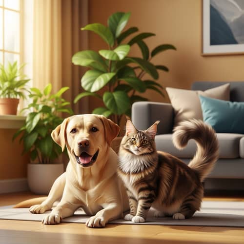 Dog and Cat Together: A Friendly Coexistence