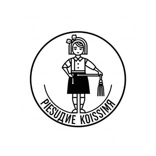 Designer Girl Logo | Russian Constructivism Inspired Design