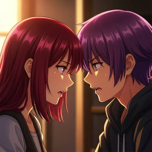 Rias Gremory and Raiser Phoenix Illustration - Intense Emotions