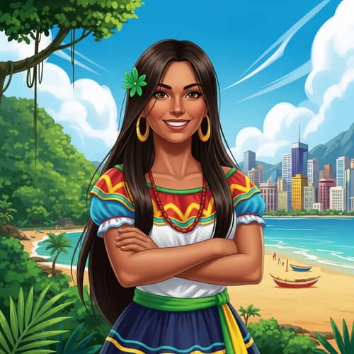 Brazilian Woman Portrait: Vibrant Culture and Stunning Beauty