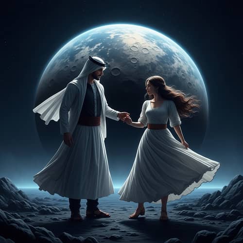 Passionate Dance under Starlit Sky - Enchantment Unleashed