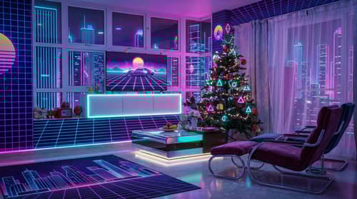 Retrowave Style Living Room Transformation Retrowave Style Living Room Transformation
