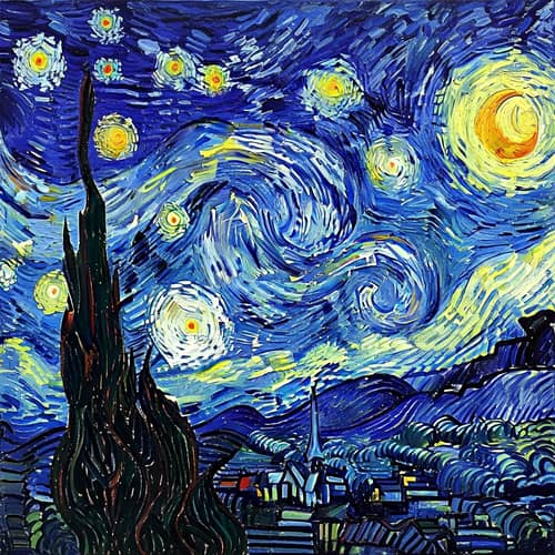 Vincent Van Gogh-Inspired Night Sky Art