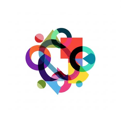 Vibrant Geometric Icon Design | Colorful Abstract Shapes