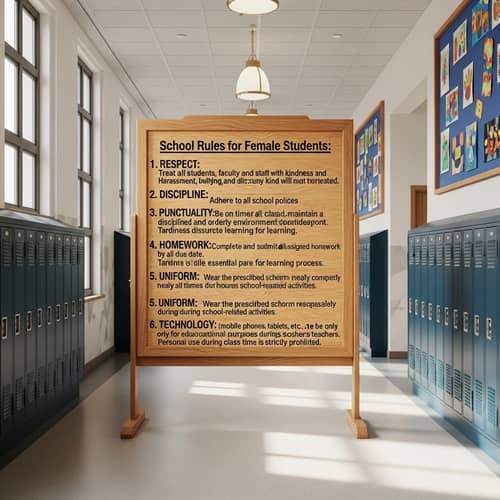 High School Rules for Female Students: Respect, Discipline, Punctuality