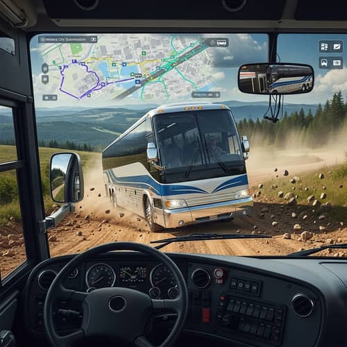 Immersive 3D Bus Simulator: Drive Through Off-road Trails
