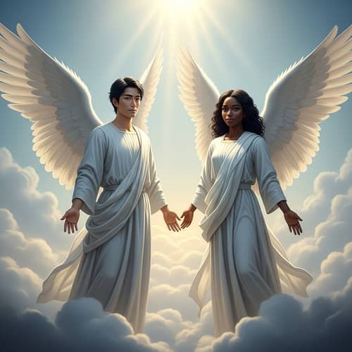 Ethereal Angels: Heavenly Portraits of Grace and Wisdom