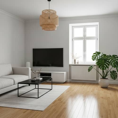 Modern Minimalist Clean Room | Warm & Inviting Space