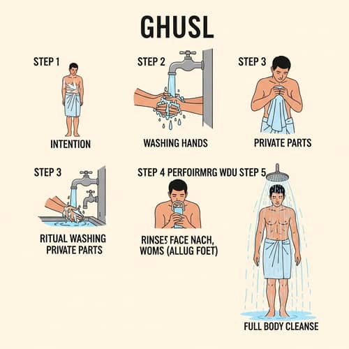 Step by Step Guide to Ghusl: Islamic Ritual Bath