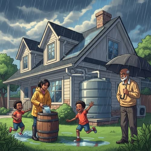 Rainwater Harvesting System in a Suburban Setting