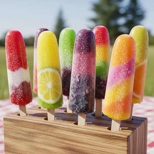 Delicious Ice Pops in Various Flavors