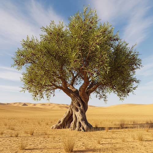 Resilience and Survival: Oasis in the Golden Desert
