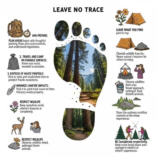 Leave No Trace Principle Poster - Captivating Forest Design
