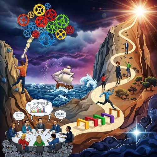 Abstract Entrepreneurial Mindset | Innovation and Success Visualization