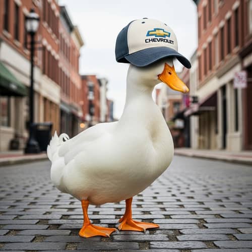 Duck in Hat Car Logo | Website Name