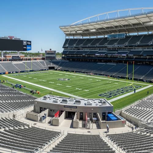 Architecturally Modern Football Stadium