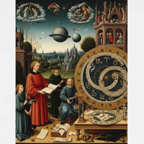 Northern Renaissance Astrology Art: Jan van Eyck Style