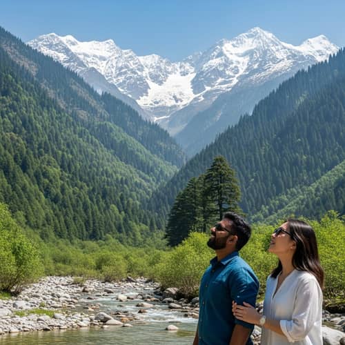 Majestic Beauty of Himachal: Green Forests & Snow-Capped Peaks