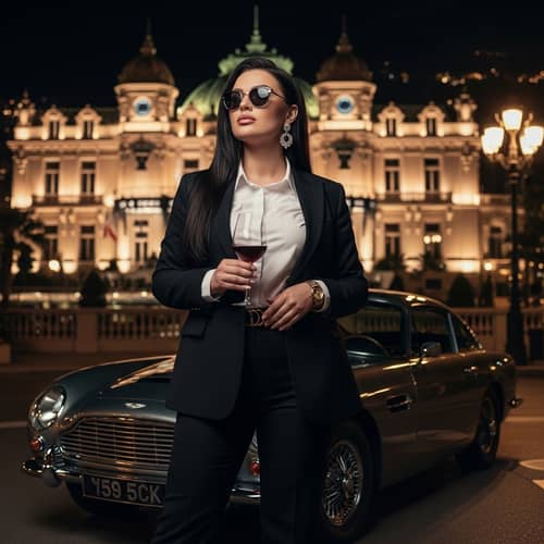 Empowered Ukrainian Woman at Hotel de Paris, Monaco