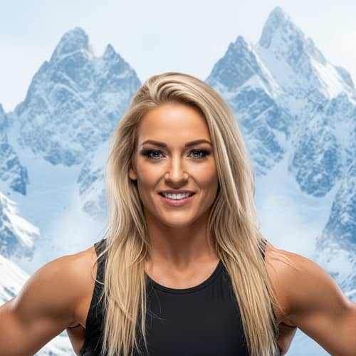 Smiling Blonde Wrestler in 4K High-Definition - Charlotte Flair