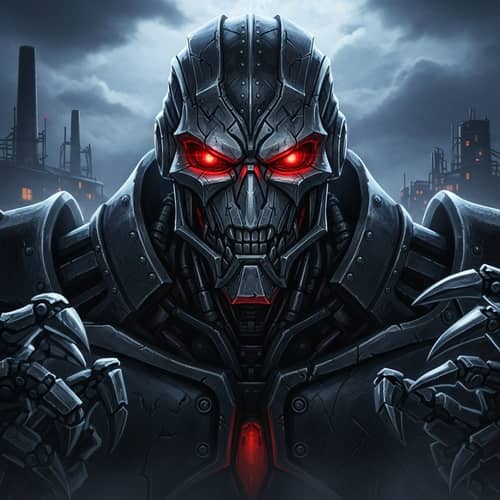 Terrifying Robot: A Mechanical Menace in Dark Shadows