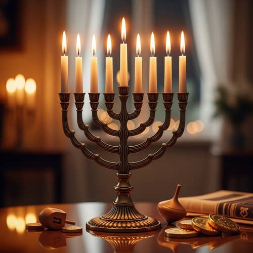 Hanukkah Menorah: Traditional Festival Candelabrum