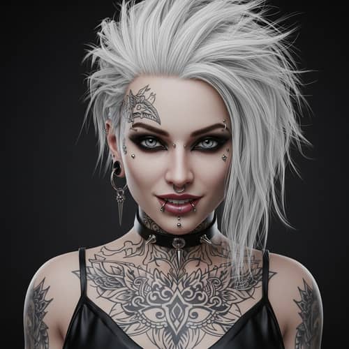 Fantasy Gothic Woman Digital Art - Photorealistic High Definition
