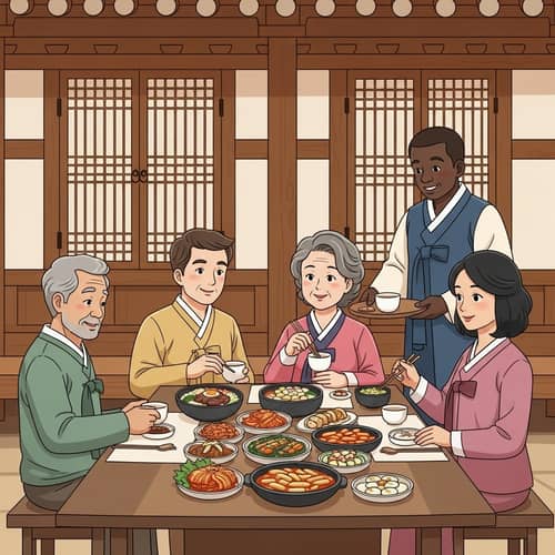Hospitality in Korea: Traditional Korean Meal Gathering
