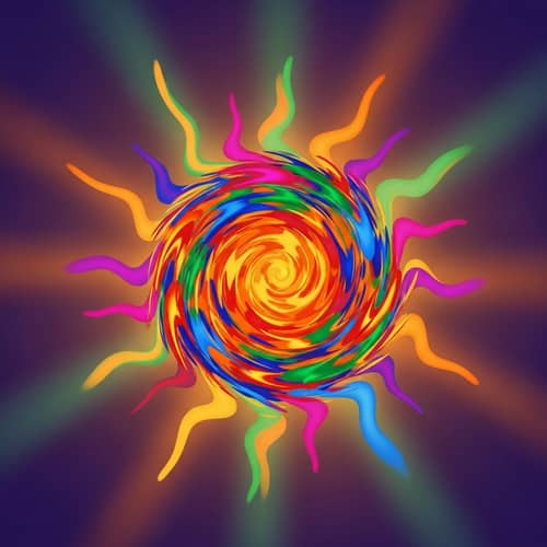 Abstract Sun: Radiant Energy and Warmth | Artistic Representation