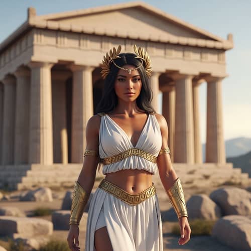 Greek Goddess Statue in 8K Resolution - Captivating Beauty