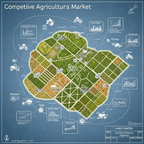 Detailed Agricultural Market Blueprint: Field Layouts, Crops, Strategies