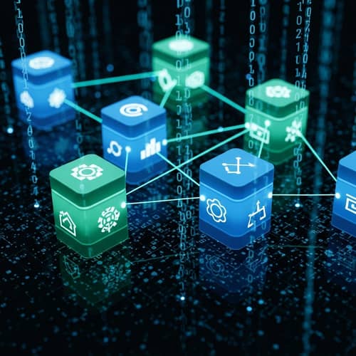 Abstract Database Tables Visualization | Data Structure Cubes