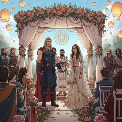 Norse God & Astrophysicist Wedding | Asgardian & Indian Fusion